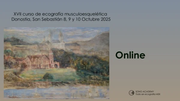 XVII Curso Online de Ecografía Musculoesquelética en San Sebastián 2025 - Retransmisión en directo de ponencias y demostraciones para médicos y fisioterapeutas.